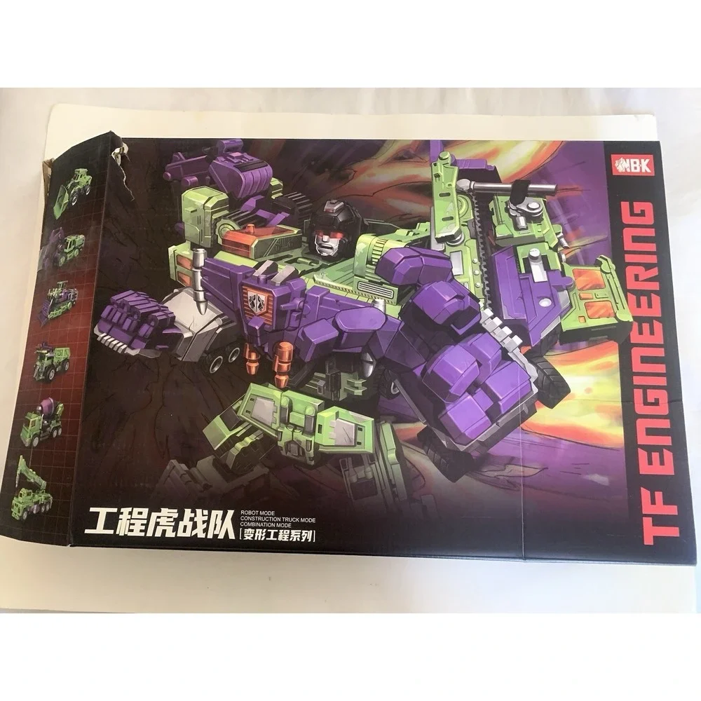 NBK Devastator 6-in-1 Combiner Robot Green Construction Set Open Box